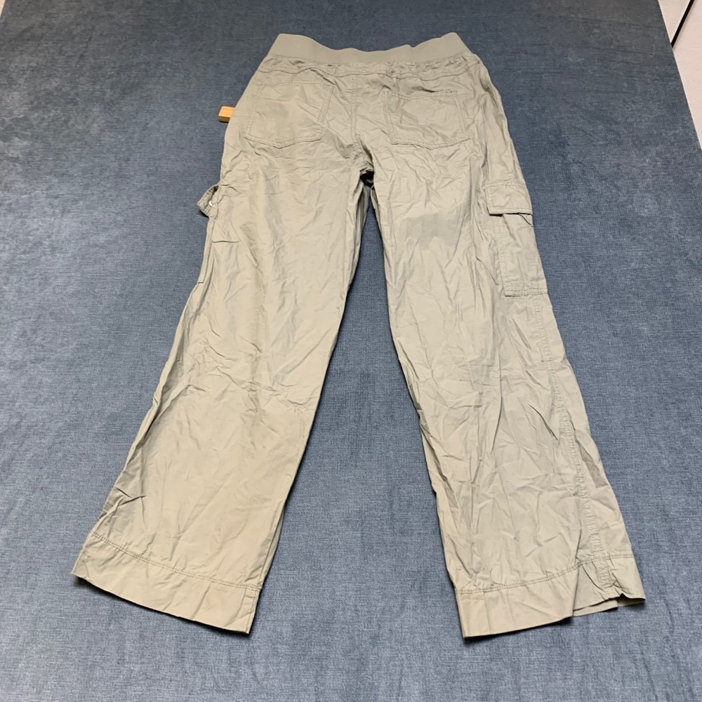 Calvin Klein Performance Cargo Pants Womens Small Gray Cotton Straight Outdoor